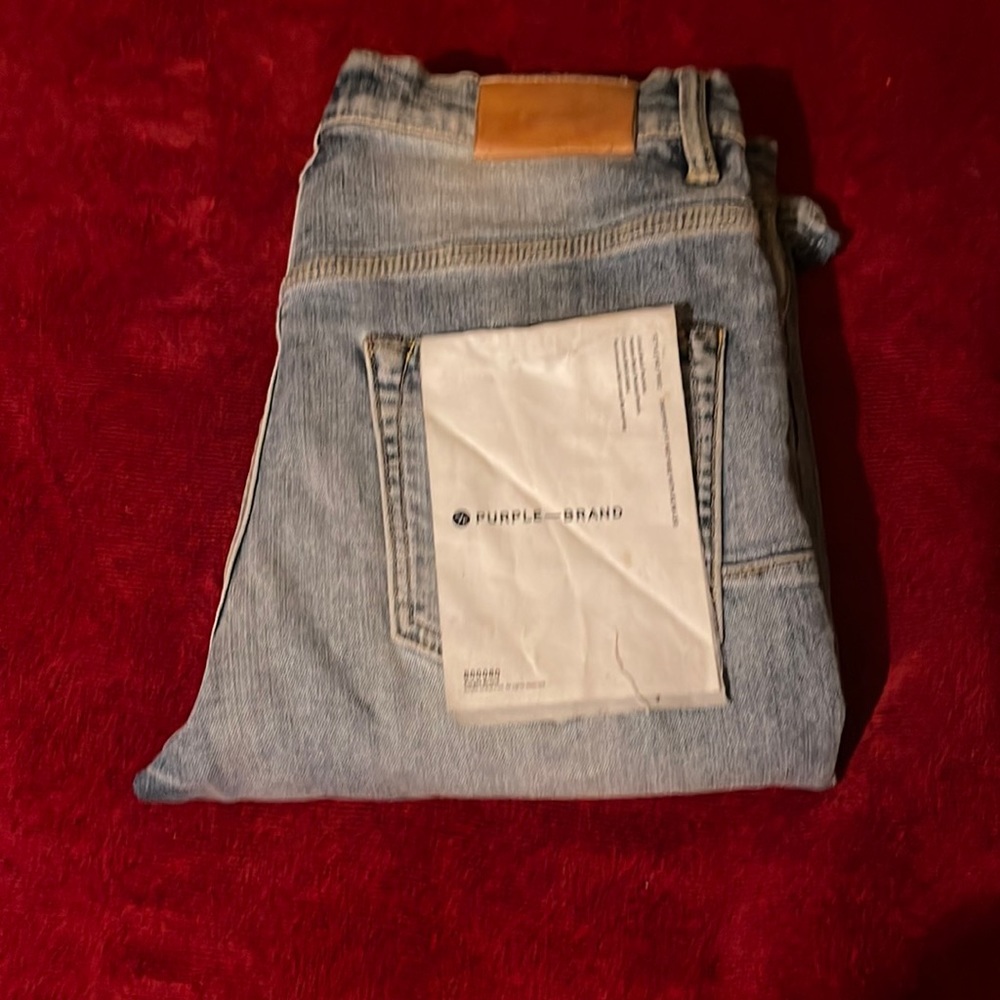 Purple jeans
